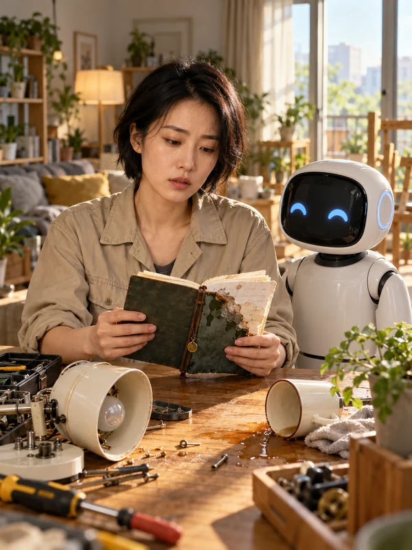机器人替我请了一天假 · 原创剧情插图